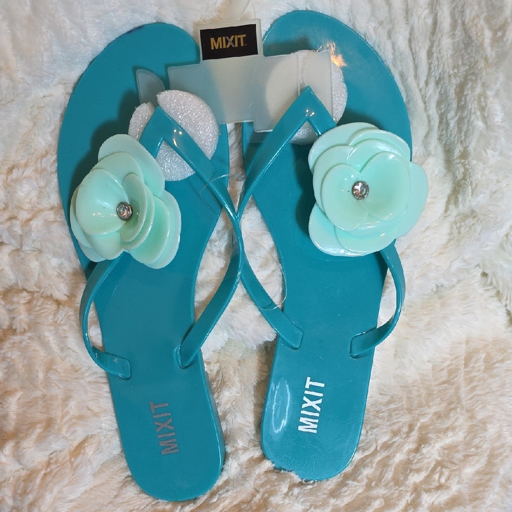 Mixit Aqua Floral Sandals